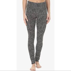 $98 NWT Nic + Zoe Women Sz M Black Marled Knit Sweater Leggings Pant NEW